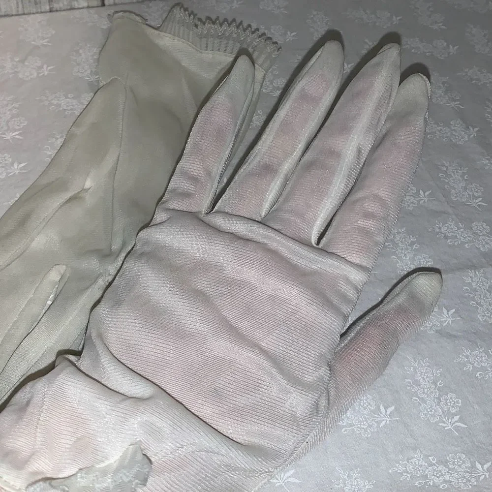 Vintage white sheer